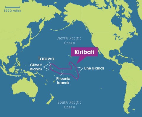 Map of Kiribati