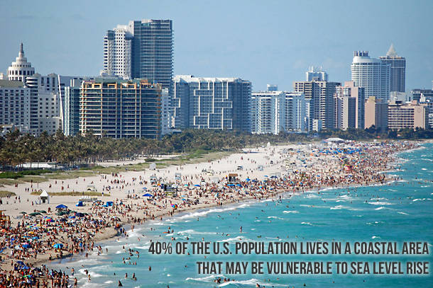 sea level rise - populations are vulnerable - Miami